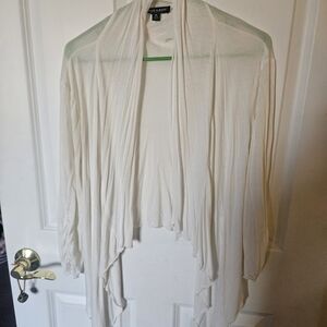 About A Girl Cream Draped Sweater
